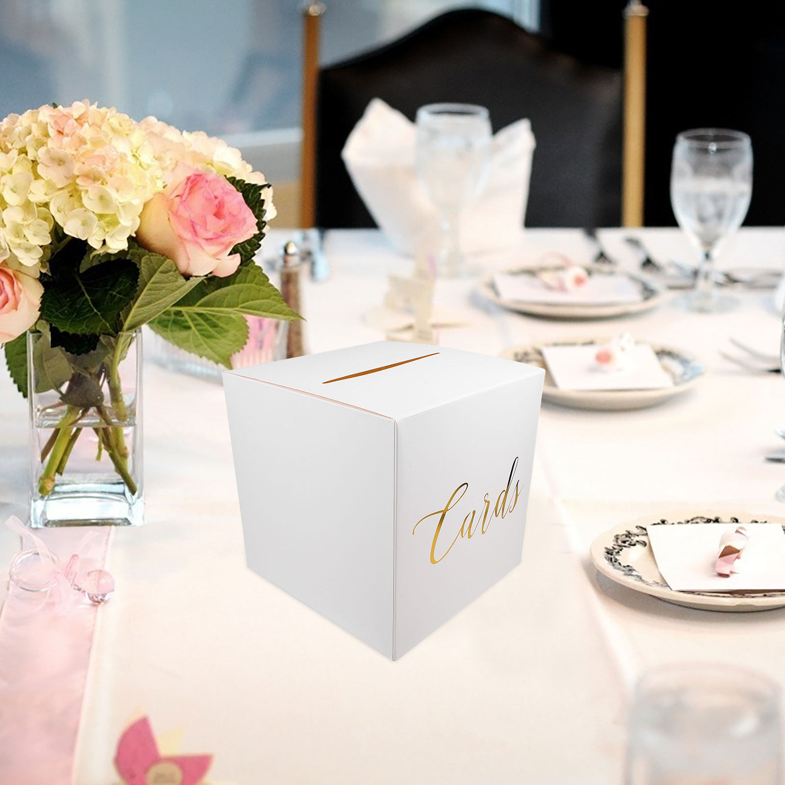 Wedding Card Box - 1 ชุด กล่องใส่การ์ดแต่งงาน กระดาษหนา สไตล์รัสติก กล่องใส่การ์ดของที่ระลึกงานแต่งงาน