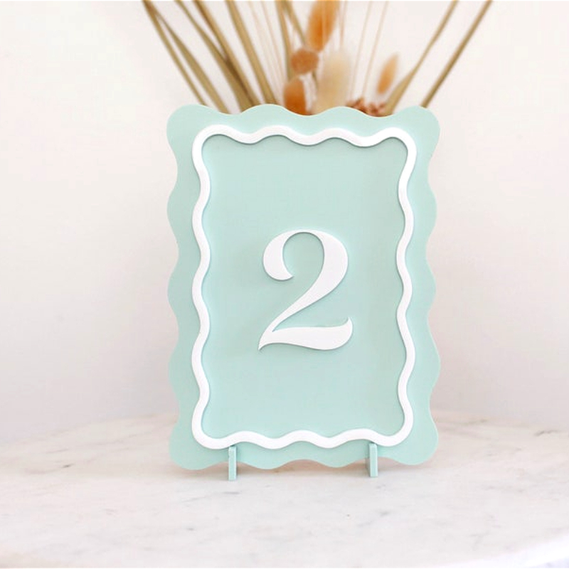 ป้ายเลขโต๊ะงานแต่งงานแบบโค้ง ป - Table Number Gold บทวิจารณ์และราคา