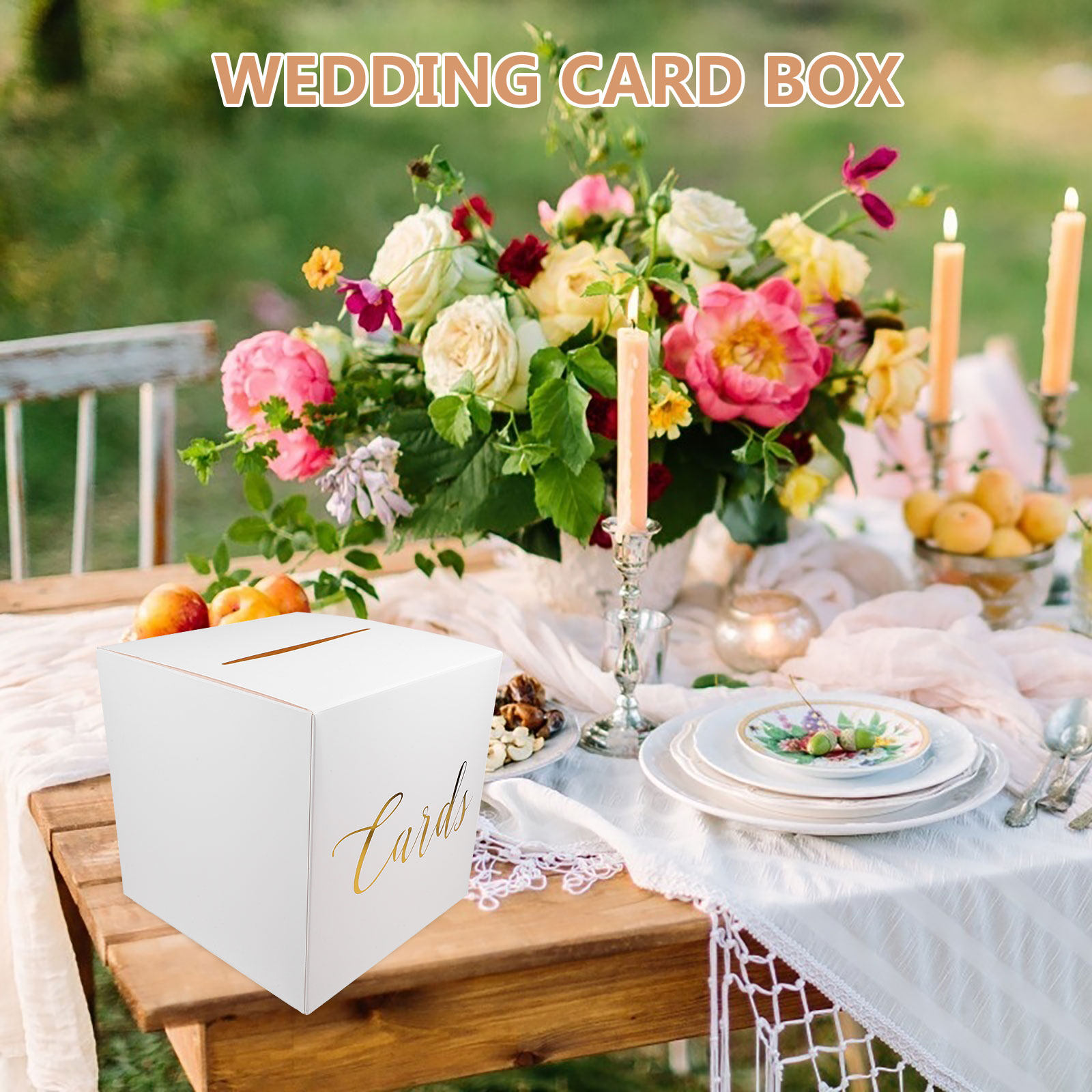 1 ชุด กล่องใส่การ์ดแต่งงาน กระ - Wedding Card Box บทวิจารณ์และราคา