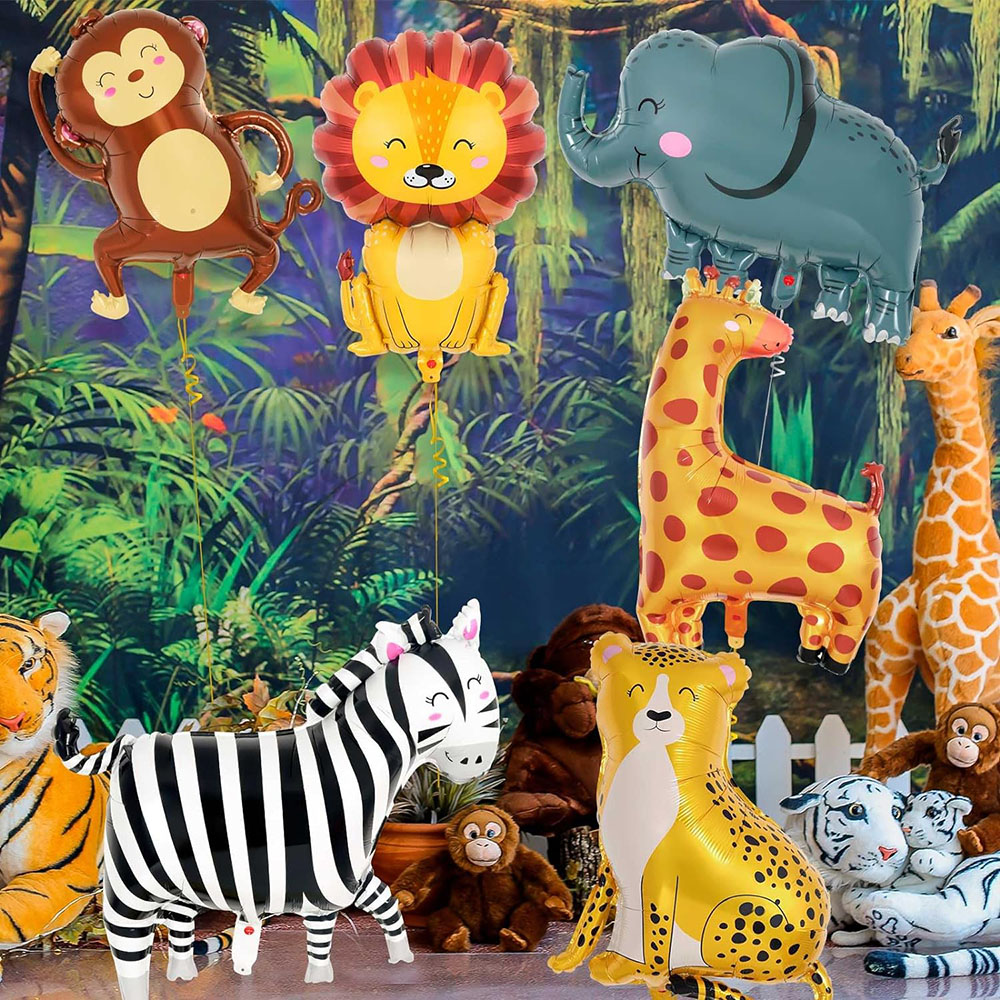 ลูกโป่งฟอยล์รูปสัตว์ป่า 6 ชิ้น - Wedding Zoo บทวิจารณ์และราคา
