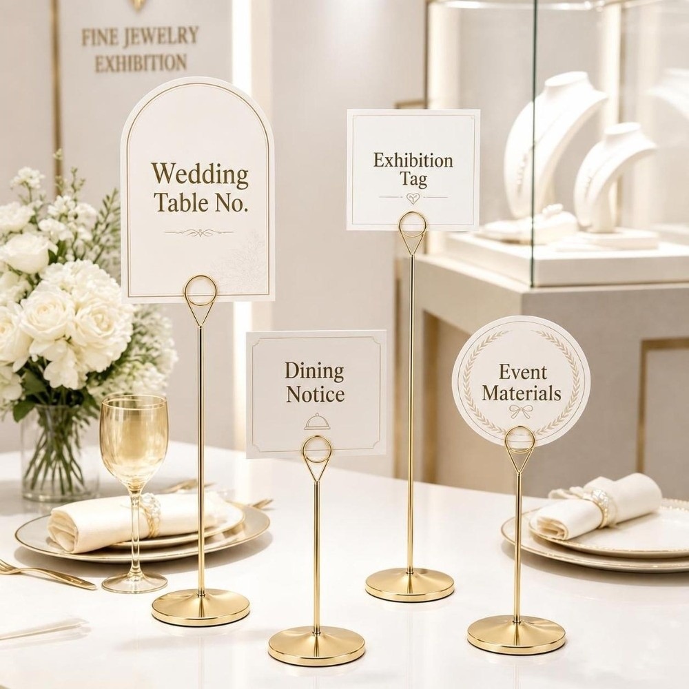 ที่วางป้ายเลขโต๊ะโลหะแบบพกพา ฐ - Table Number Gold บทวิจารณ์และราคา